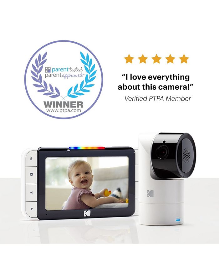 Kodak Cherish C525 Video Baby Monitor With Mobile App 5" Hd Screen HiRes Baby Camera With