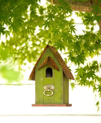 Rustic Garden Distressed Solid Wood Decorative Bird House