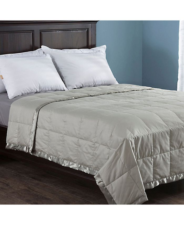 Puredown Lightweight Down Blanket with Satin Weave Full/Queen & Reviews