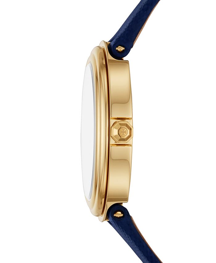 Tory Burch Robinson Quartz Blue Dial Blue Leather Strap Watch for Women - TBW1511 main image 1