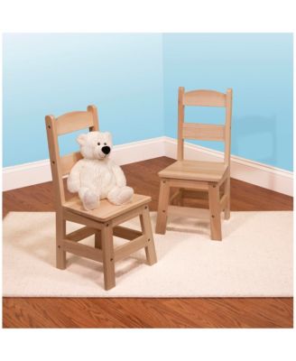 Wooden Chair Pair - Natural
