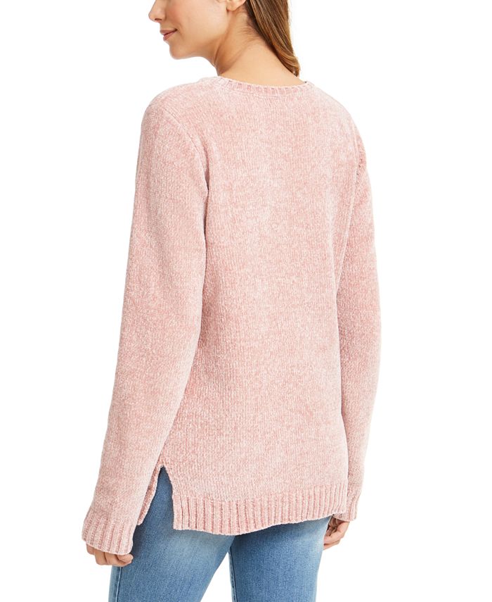 Karen Scott V-Neck Chenille Sweater, Created for Macy's - Macy's