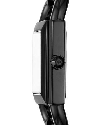 Tory Burch - Women's Phipps Black-Tone Stainless Steel Mesh Bracelet Watch 24mm