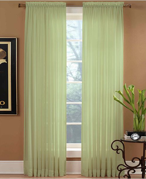 Miller Curtains Sheer Preston Rod Pocket 51" x 84" Panel ...