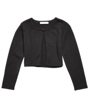Bonnie Jean Toddler Girls Cotton Embellished Cardigan