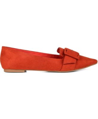 Women's Audrey Buckle Pointed Toe Ballet Flats