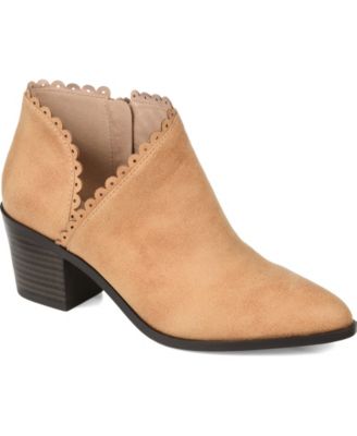 Women's Tessa Scalloped Block Heel Booties