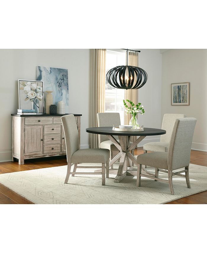 Furniture Jefferson Round Dining Table Macy's