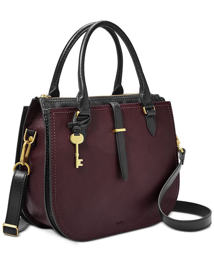 Fossil Ryder Leather Satchel - Macy's