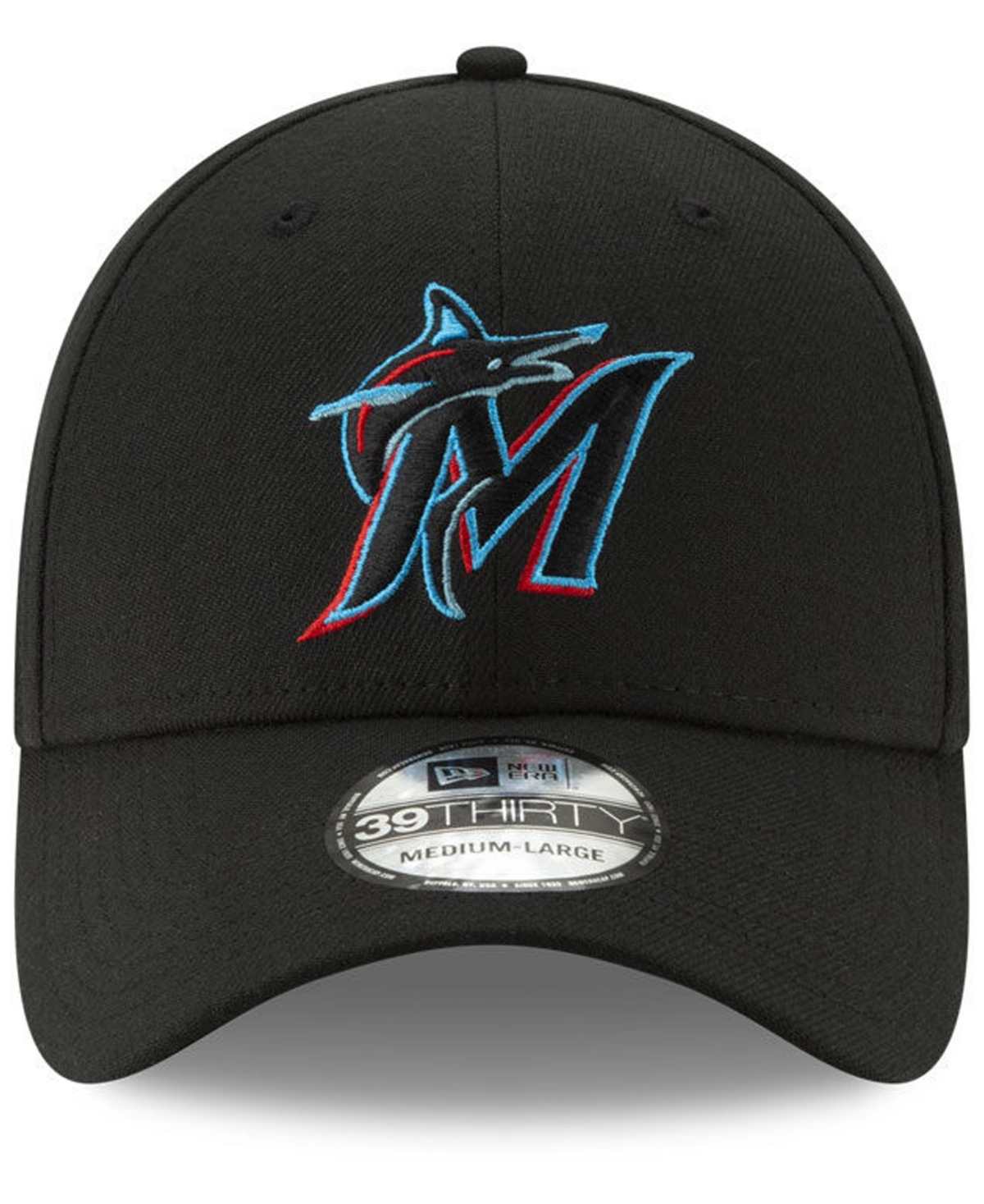 New Era Miami Marlins Team Classic 39THIRTY Stretch Fitted Cap