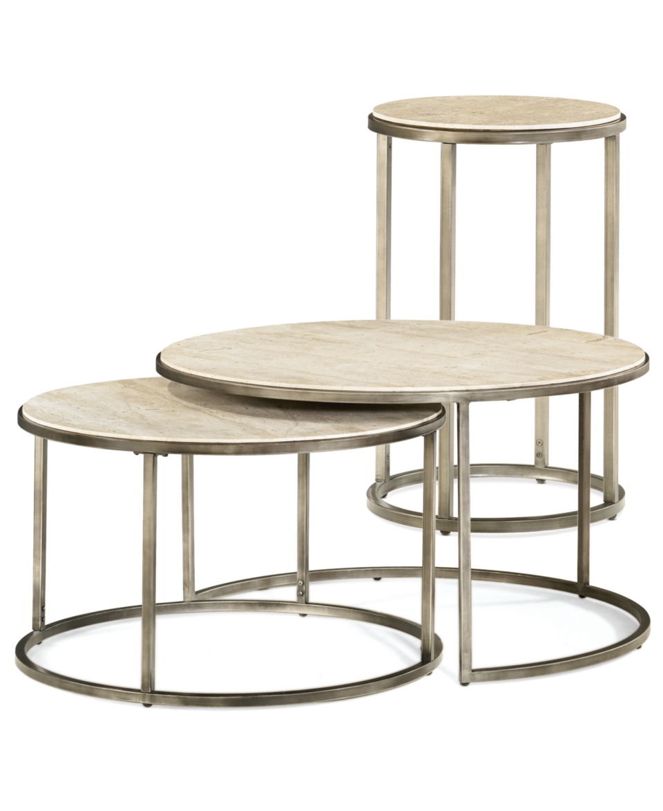 Monterey Round Tables, 2 Piece Set (Nesting Coffee Table and End Table