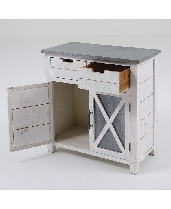 Luxen Home Wood Console & Reviews Furniture Macy's