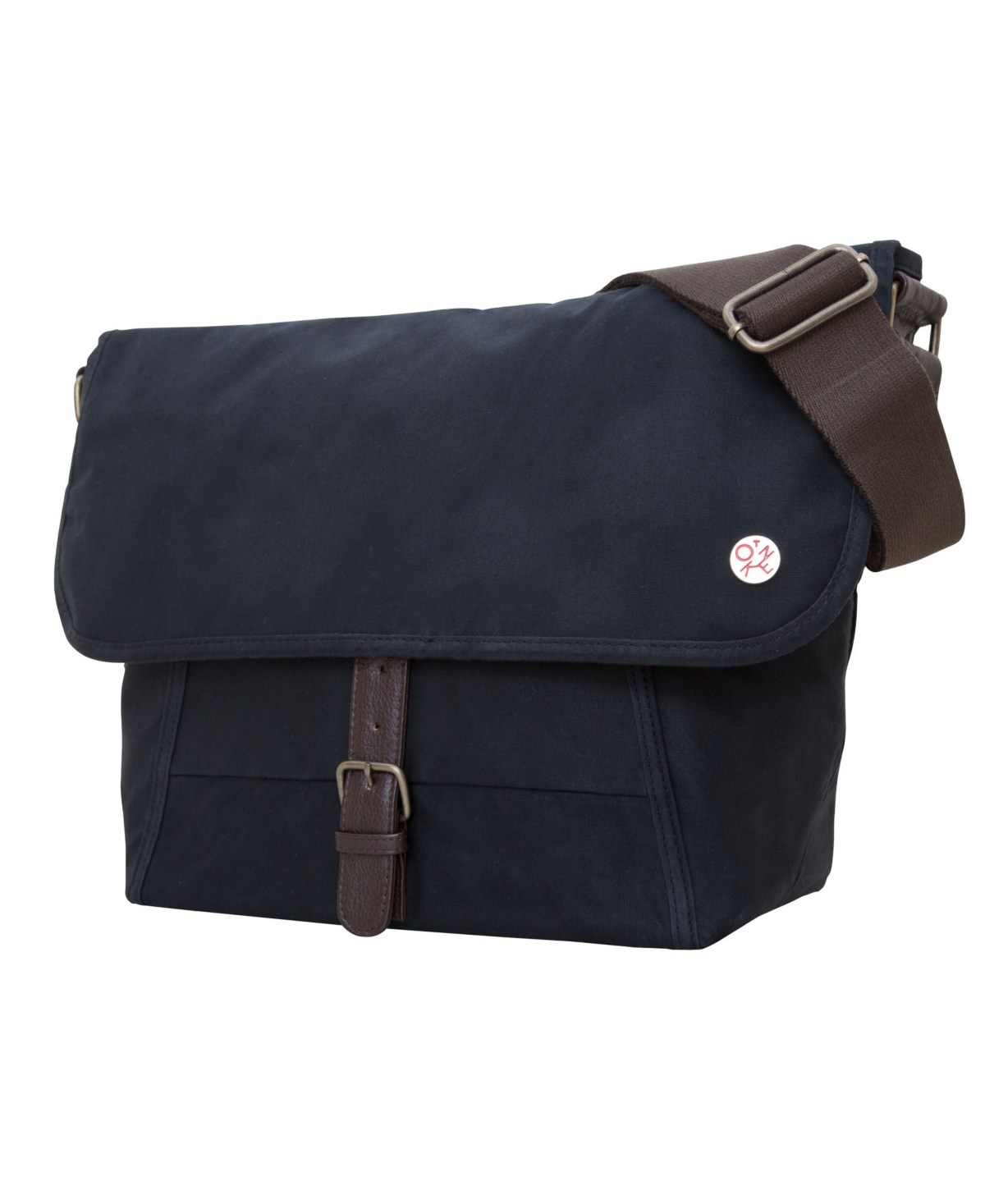 Waxed Lincoln Small Messenger - Dark Brown