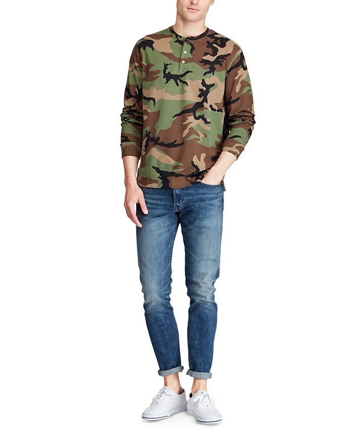 Polo Ralph Lauren Men's Featherweight Camouflage Henley Shirt Macy's