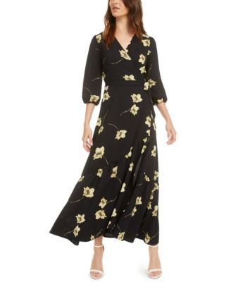 macys maxi dresses with sleeves