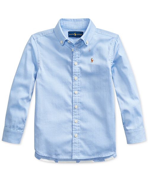 Polo Ralph Lauren Toddler Girls Pinpoint Oxford Shirt Reviews Shirts Tops Kids Macy S