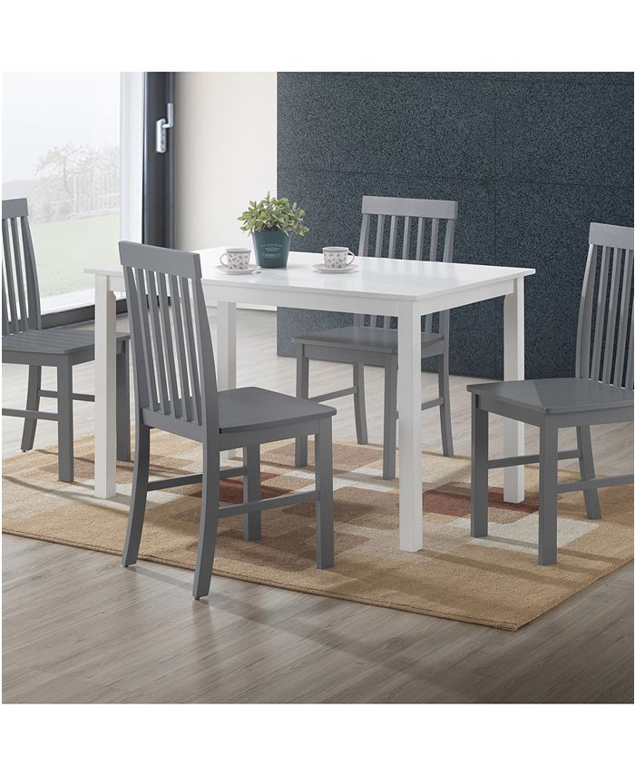 Walker Edison 5 Piece Modern Dining Set - Macy's
