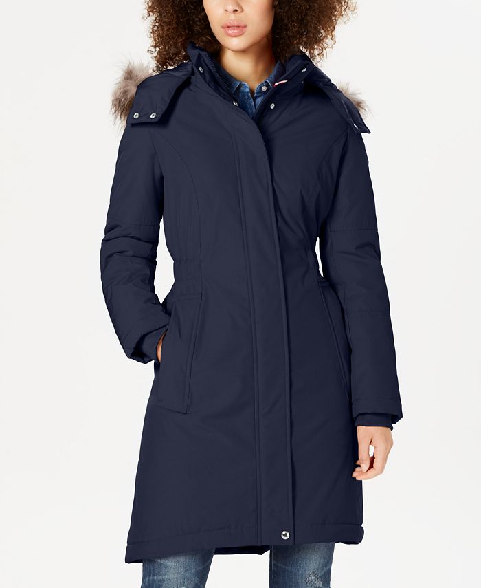 violin Inspiration alias Tommy Hilfiger Faux-Fur-Trim Hooded Water-Resistant Puffer Coat & Reviews -  Coats & Jackets - Women - Macy's