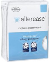Allerease Ultimate Cotton Allergy Relief Zippered Mattress Protector, Queen  
