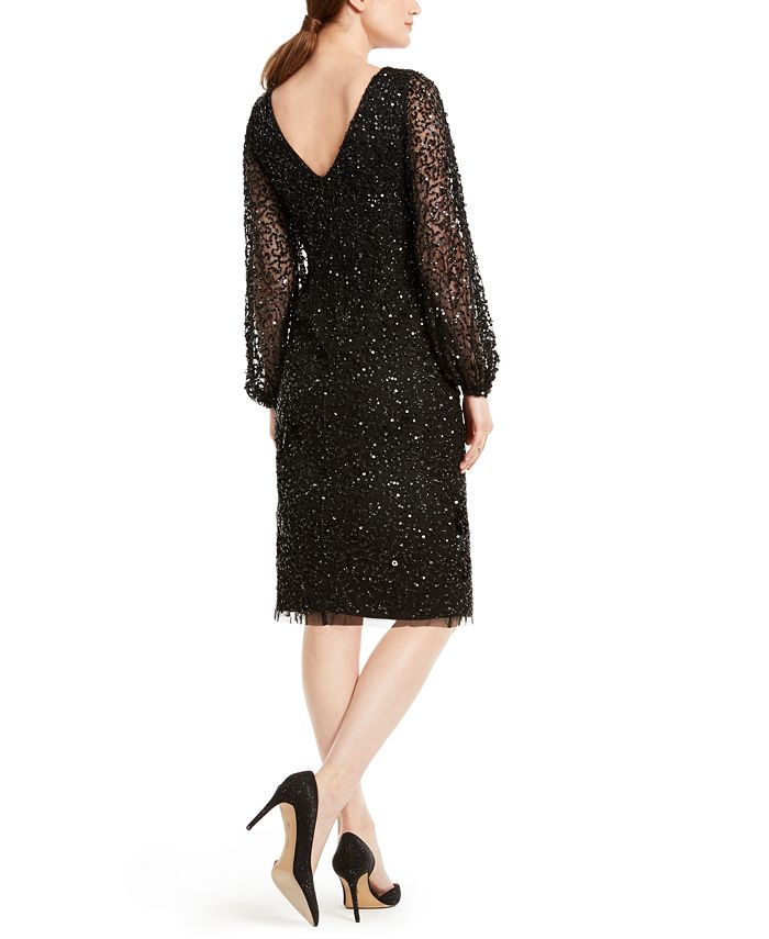 Adrianna Papell Sequin Cocktail Dress - Macy's