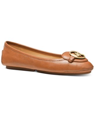 michael kors lillie moccasin flats brown