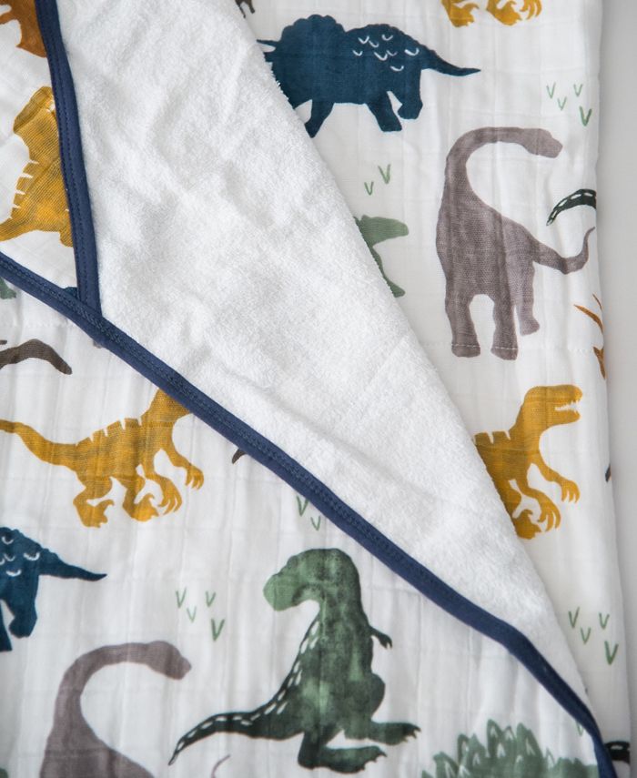 Little Unicorn Dino Friends Cotton Muslin Big Kid Hooded Towel - Macy's