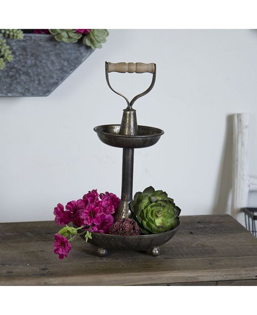 Vip Home Garden Bronze Metal 2 Tier Tray Reviews Macy S