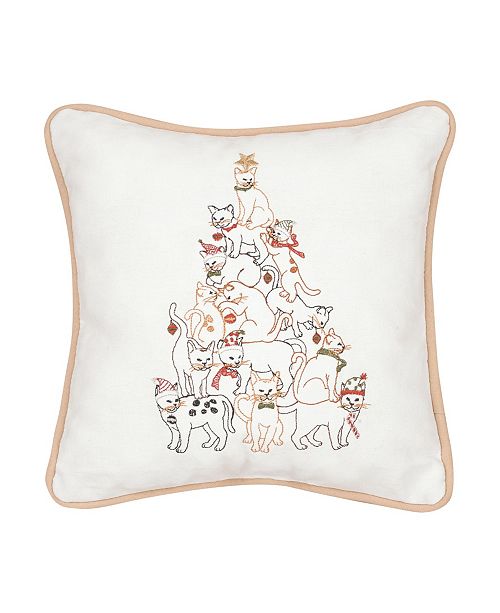 C F Home Cat Tree Embroidered Pillow Reviews Decorative