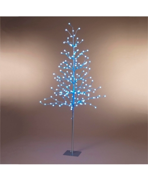 Everlasting Glow 6-Foot High Electric Tree with Crackle Ball Remote Controlled Led Lights