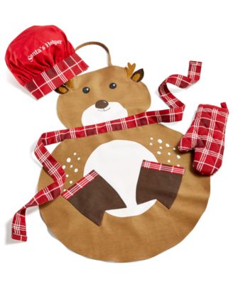 Martha Stewart Collection - Kid's Apron, Chef's Hat & Oven Mitt