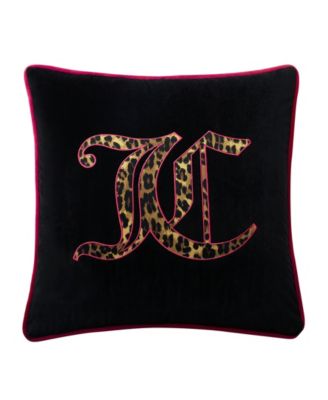 Juicy Couture - Velvet Cheetah Logo 20" x 20" Throw Pillow