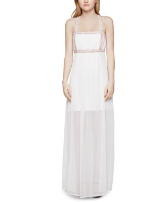 BCBGeneration - Embroidered Chiffon Maxi Dress