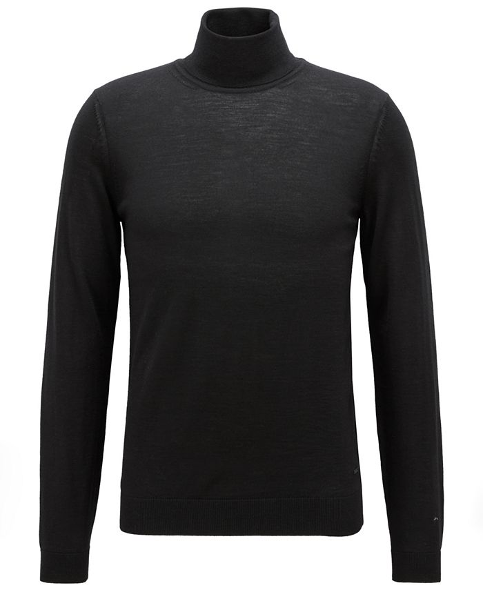 Hugo Boss BOSS Men's Turtleneck Merino Wool Sweater - Macy's