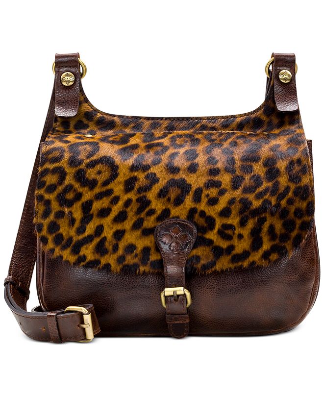 leopard leather purse