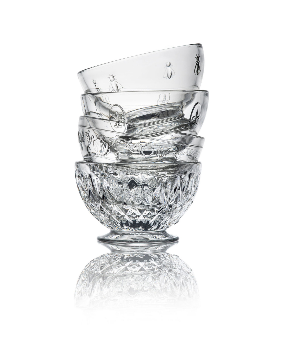 La Rochere Napoleon Bee 21-ounce Bowl, Set of 6