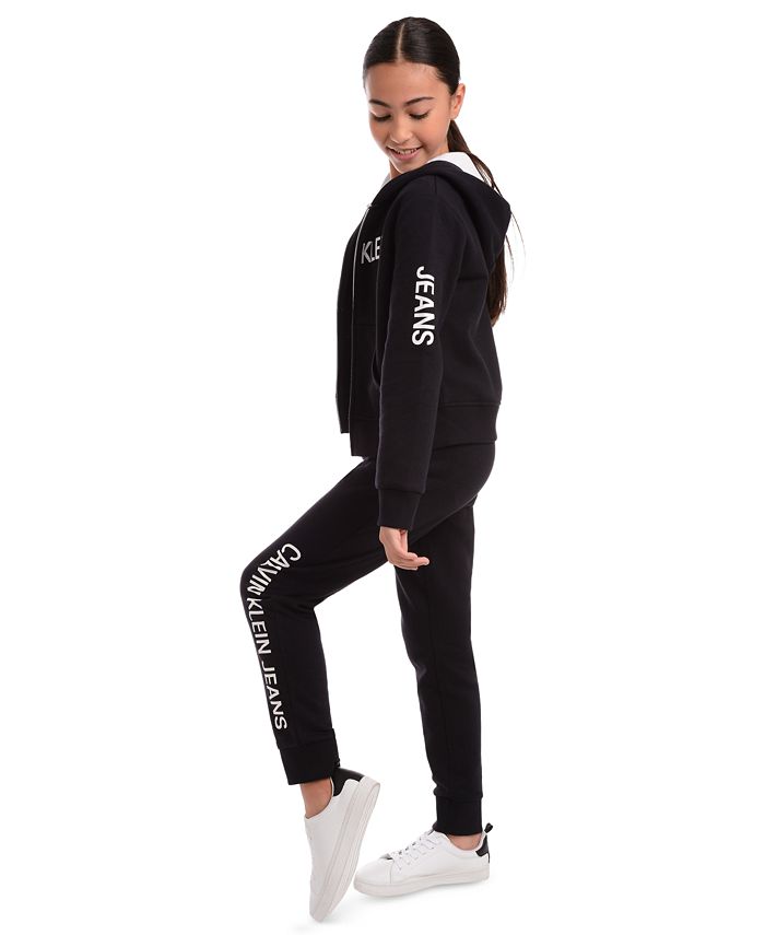 Calvin Klein Big Girls Logo Sweatpants - Macy's