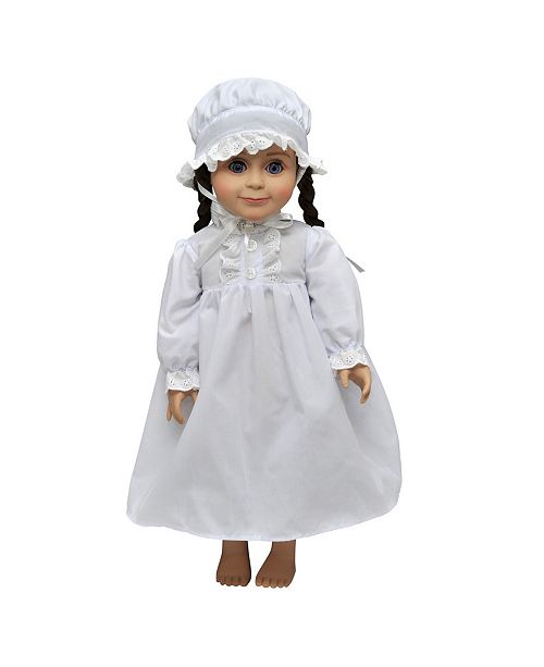 The Queen S Treasures Little House On The Prairie 18 Doll Clothes Cotton Night Gown Pj S And Night Cap Reviews Home Macy S