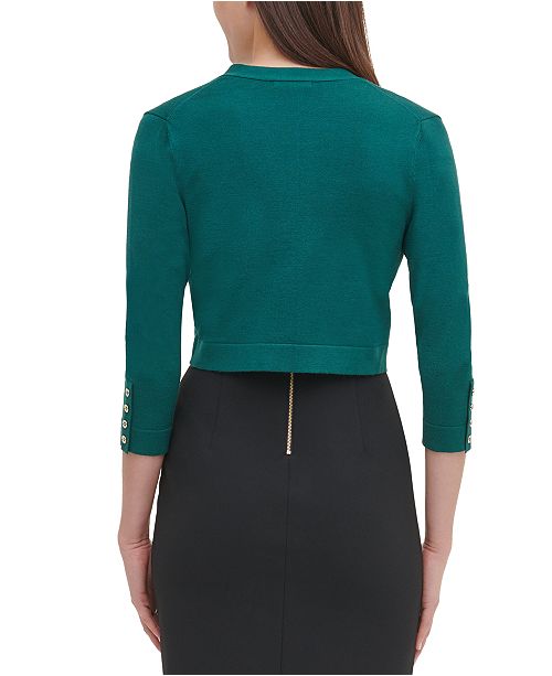 Tommy Hilfiger Button Sleeve Shrug & Reviews Women Macy's