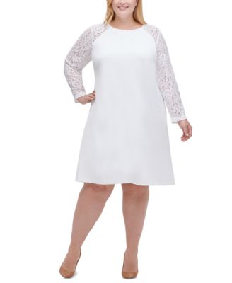 macys plus size lace dresses