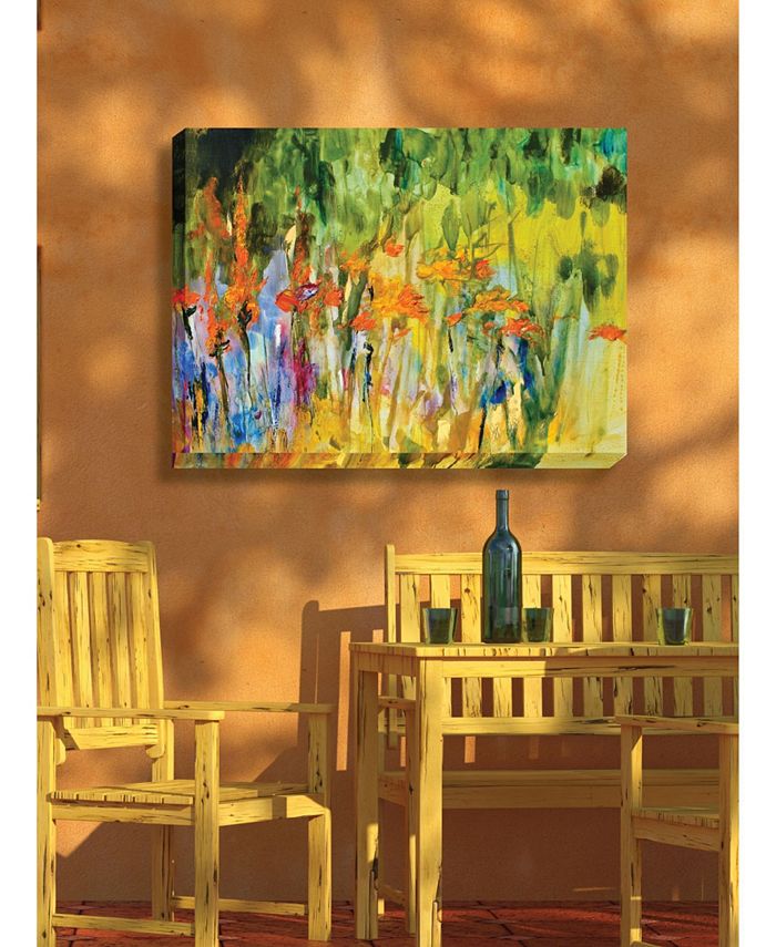 West of the Wind Orange Lily Abstract Outdoor Wall Art, 40" x 30" Macy's