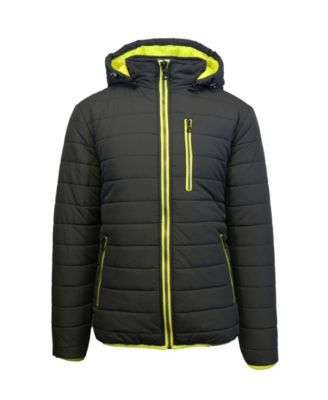 polo bubble jacket with hood