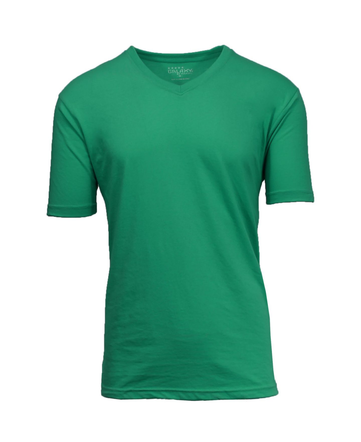 Мужская футболка Galaxy By Harvic Short Sleeve V-Neck, цвет: Меланжевый — фото 12