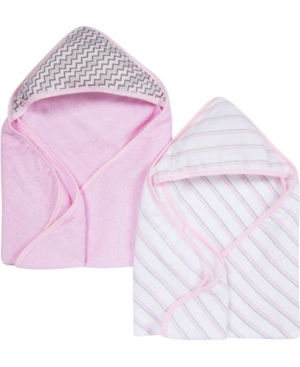Miracle Baby Boys and Girls Muslin Hooded Towel - Pack of 2