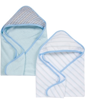 Miracle Baby Boys and Girls Muslin Hooded Towel - Pack of 2