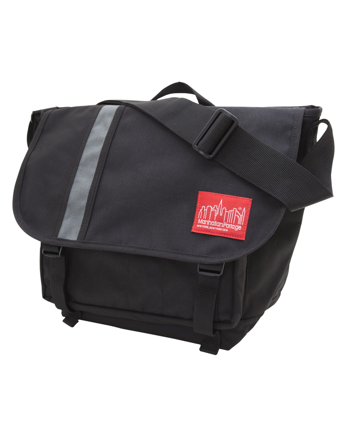 Женская сумка Manhattan Portage Medium Dana's Messenger, цвет: Чёрный / Серый — фото 1