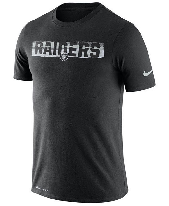Nike Men's Oakland Raiders Dri-FIT Mezzo Tear T-Shirt - Macy's