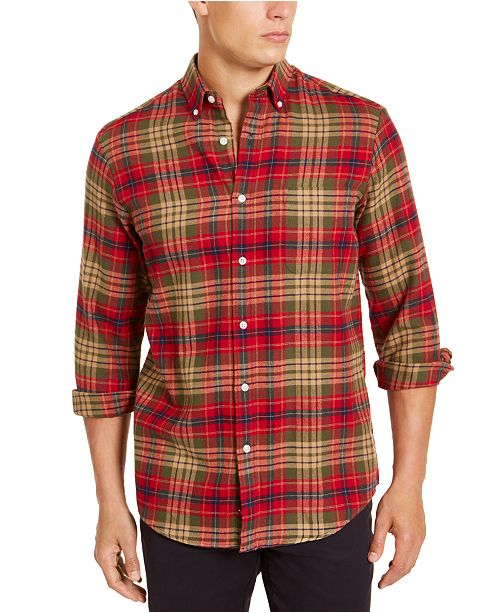 Club Room Men S Flannel Shirt Created For Macy S Reviews