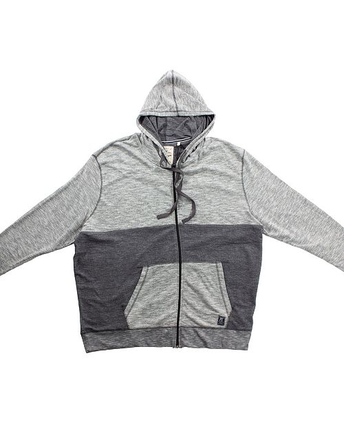 Px Clothing Big And Tall Textured Zip Up French Terry Hoodie
