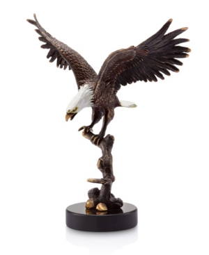 Spi Home Eagle On Branch Sculpture In Multi