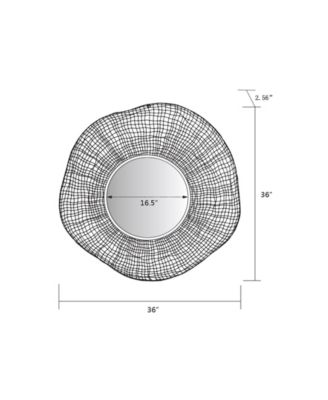 Luxen Home Metal Wire Frame Wall Mirror